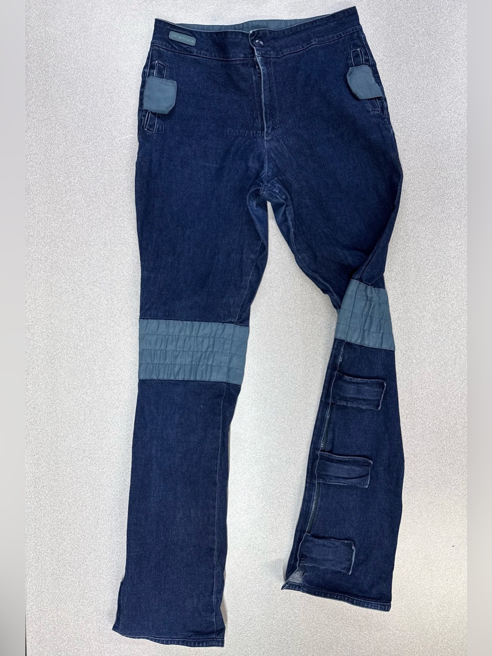 Jystijls Y2K Vintage Gorpcore Velcro Closure Boot Zipper Nylon Accent Panel